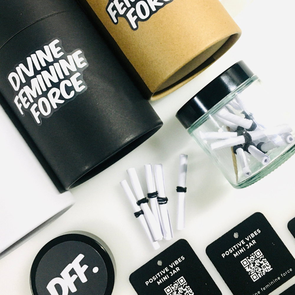 Custom Positive Vibes Mini Jar